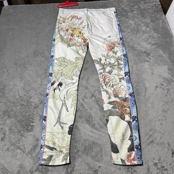 Mother Denim Colorblock Looker‎ in The Scent of Sake Size 26 RARE - Picture 8 of 14